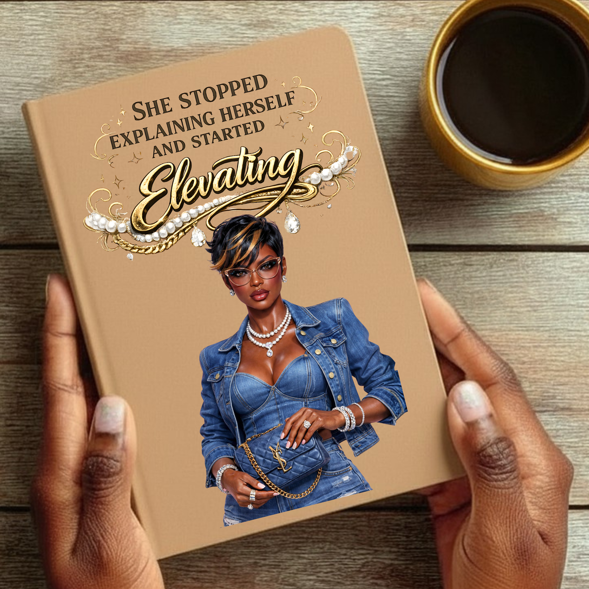 She Stopped Explaining Herself and Started Elevating | Luxury Empowerment Design | DTF Transfer or UV Decal