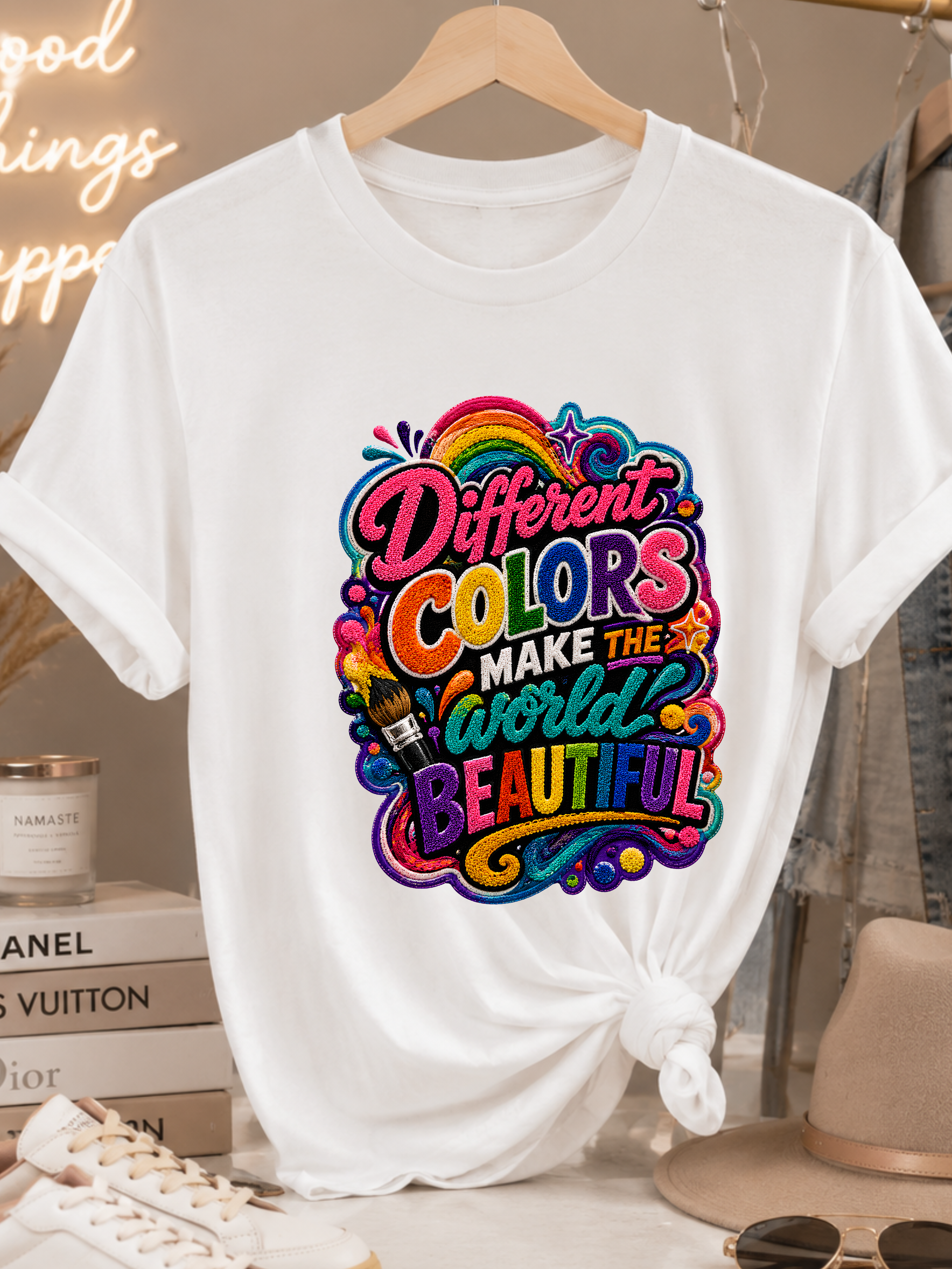 Different Colors Make the World Beautiful - Faux Patch