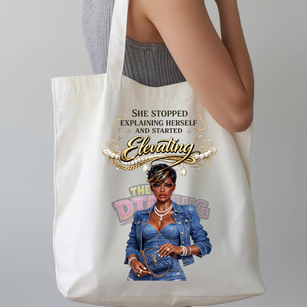She Stopped Explaining Herself and Started Elevating | Luxury Empowerment Design | DTF Transfer or UV Decal