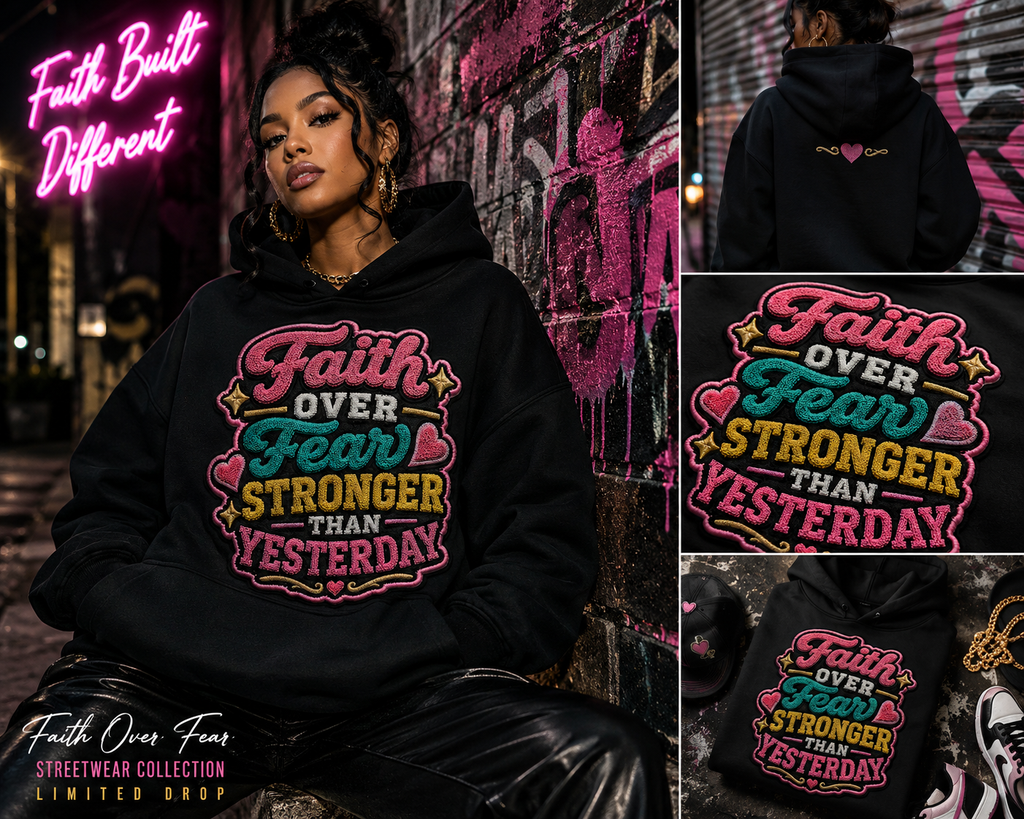 Faith Over Fear - Stronger PNG Faux Patch