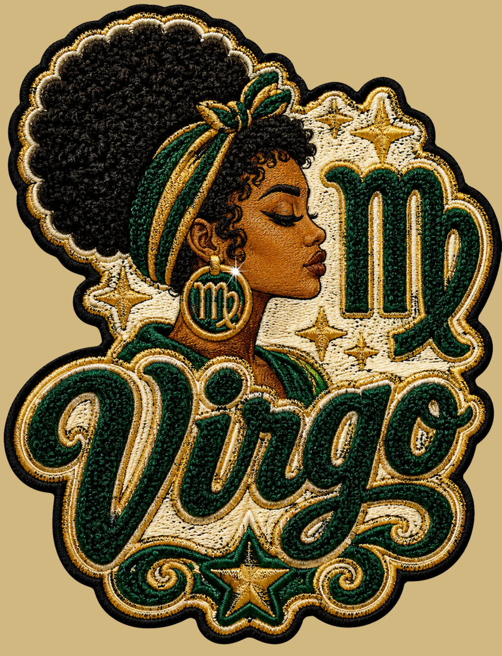 Virgo Woman -Faux Patch